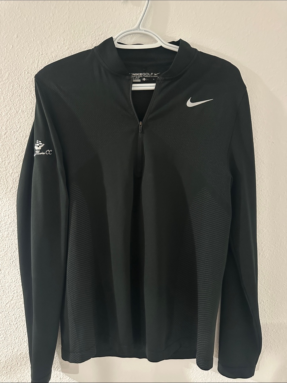 Nike Black Quarter-Zip Performance Golf Pullover